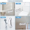 2 Pack Grab Bars for Bathtubs and Showers with 3