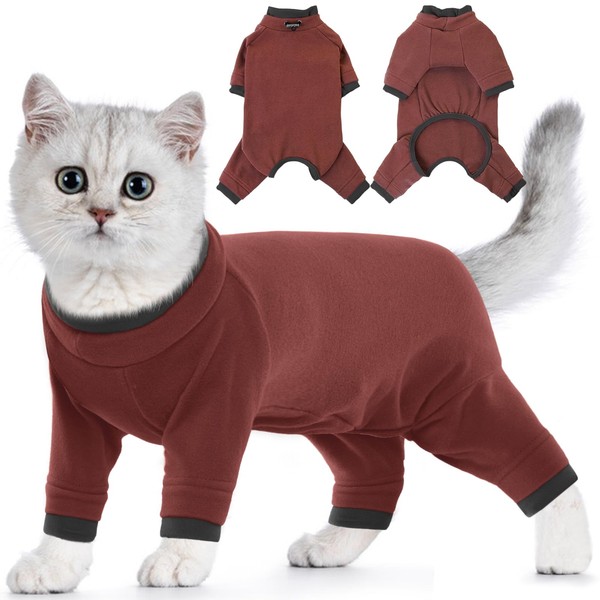 Cat Recovery Suit with Legs, Cat Onesie Cat Jacket Cat