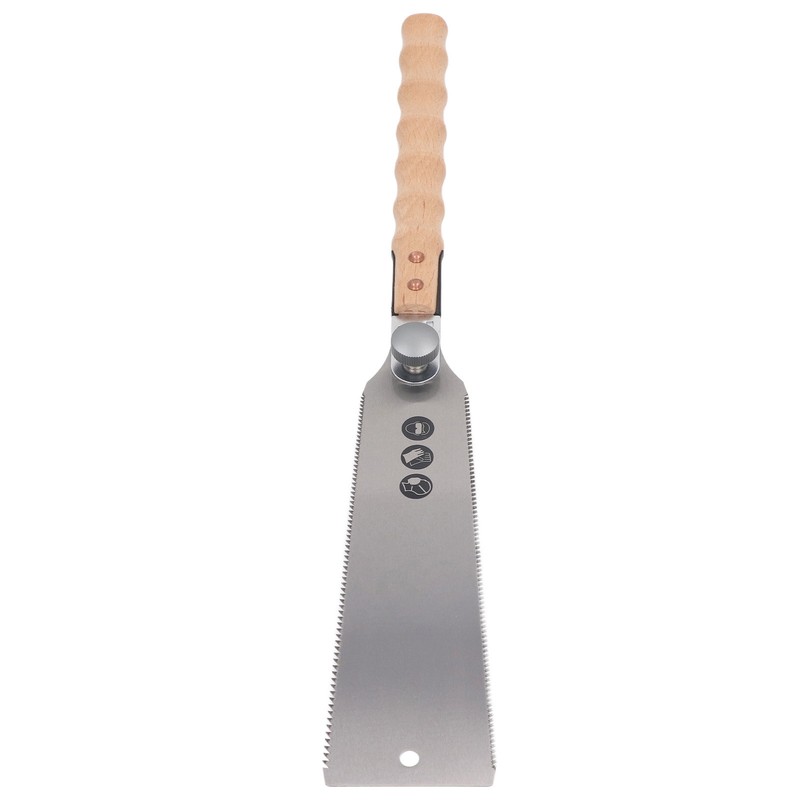 Double Edge Sided Hand Saw Fine Tooth Triple Fast Flush