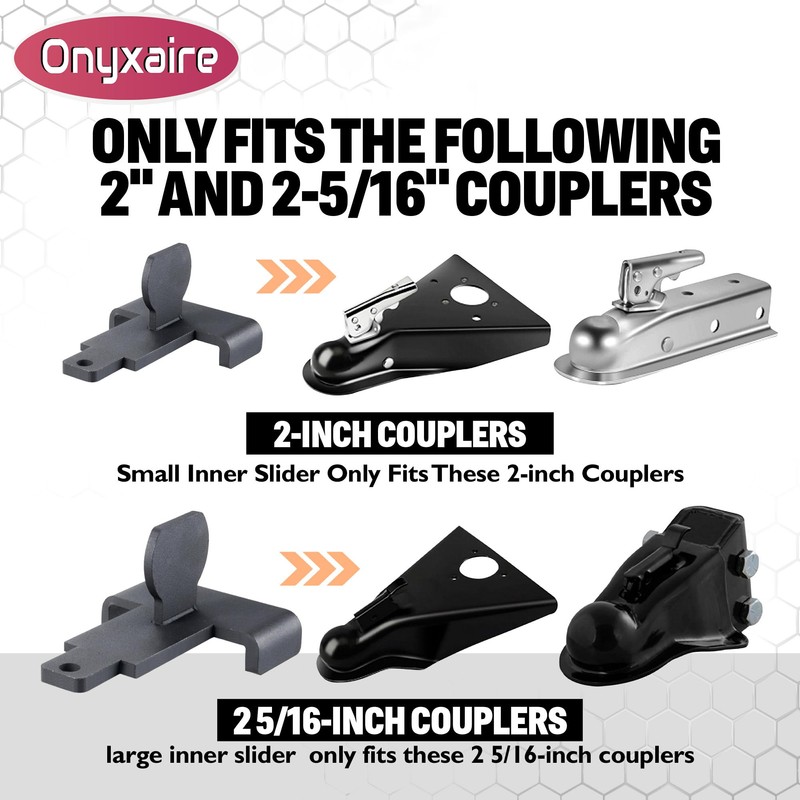 Trailer Hitch Lock for 2-5/16" and 2" Coupler (Upgrade 2025),