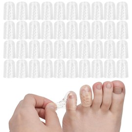 ZYHSLZ 40 Pcs Protector para Dedos de Los Pies, Protector de Gel para Dedos de Pie, Protector Dedos Pie, Alivia Dolor de Uñas Encarnadas, Callos y Ampollas, Transpirables, Reutilizables