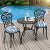 Melody Elephant Outdoor Bistro Chair Cushions, Water Repellent Furniture Chair