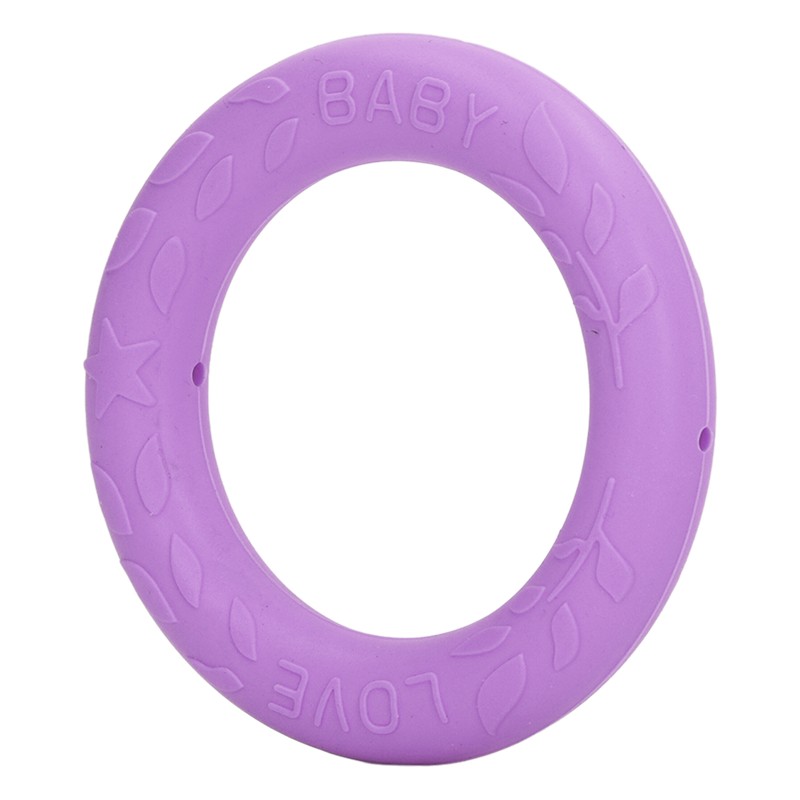5pcs Baby Soft Silicone Teething Ring Toy Infant Safe Elastic