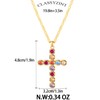 CLASSYZINT Cross Pendant Necklace Colorful Cross necklace Cross Chain Necklace