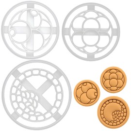 BAKERLOGY Set of 3 Embryo Cookie Cutters (Shapes: 4 Cells, 8 Cells, Blastocyst)