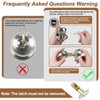 RAZCC Privacy Door Knobs, 3 Pack Satin Nickel Door Knobs