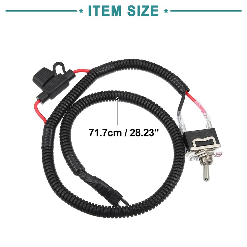 ACROPIX 71.7cm 28.23" Universal Automotive Switched Fuse Bypass Kit Replacement