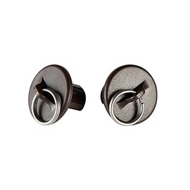 A Set of 2 Replacement lampshade Parts Bungee Cover kit (End Cap, Brown)