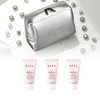 Hera Silver Square Pouch + Hera UV Protector Tone Up 45ml (3 pieces of 15ml) Set / 헤라 실버스퀘어 파우치+헤라 유브이 프로텍터 톤업 45ml (15ml 3개) 세트