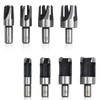 8 Piece Dowel Tenon Drill, Wood Plug Cutter Drill Bit