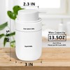 TOOZFO Soap Liquid Dispenser Ceramic with Easy-to-Press Pump Hand Liquid