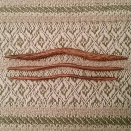 GrammasKnittedGifts Clickin'Stix East Indian Walnut Cable Needles