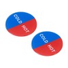 PATIKIL Self Stick Cold/Hot Water Label, 10 Pack Acrylic Round