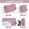 MAGEFY 2 Pcs Small Makeup Bag for Handbag, Corduroy Make