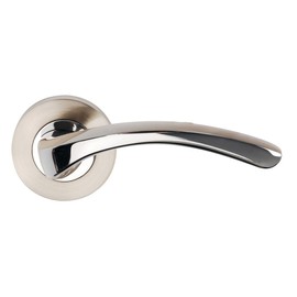 Internal Door Handles Designer Lever On Rose Satin Nickel Polished Chrome 3600 by Dale