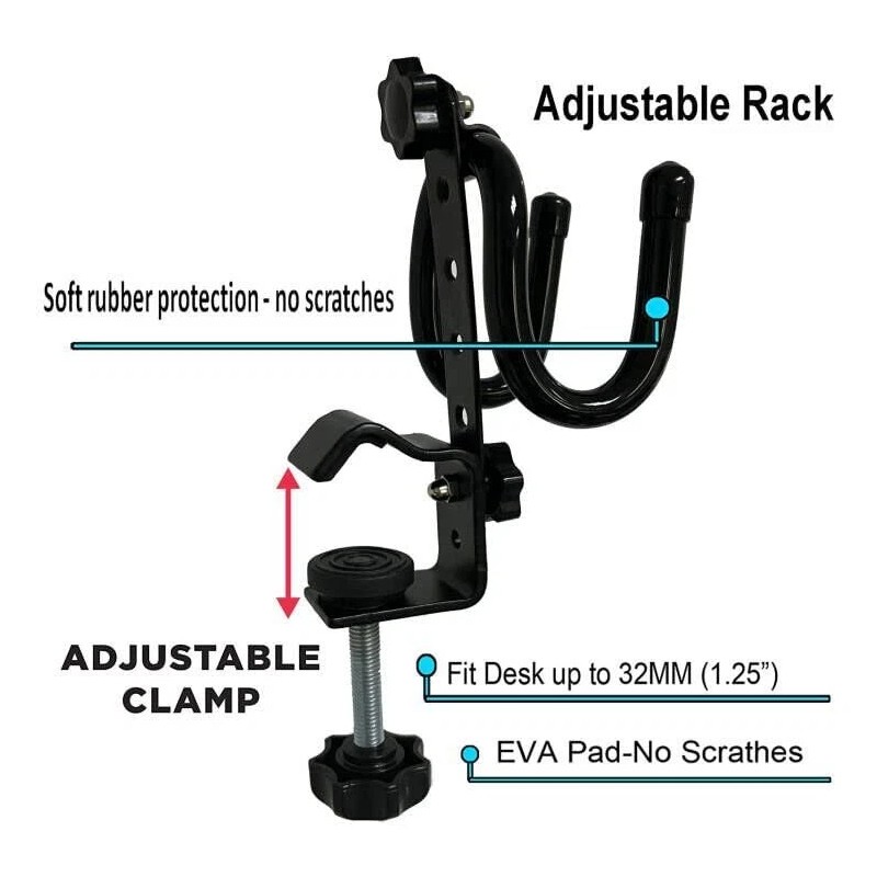 AUXPhome Universal Airbrush Holder Clamp Heavy Duty Design For All