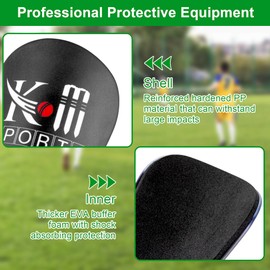 Shin Pads or Guard for Football | Soccer Shin Pads | Kids/Adults Protection in Play by KM Sports (M)