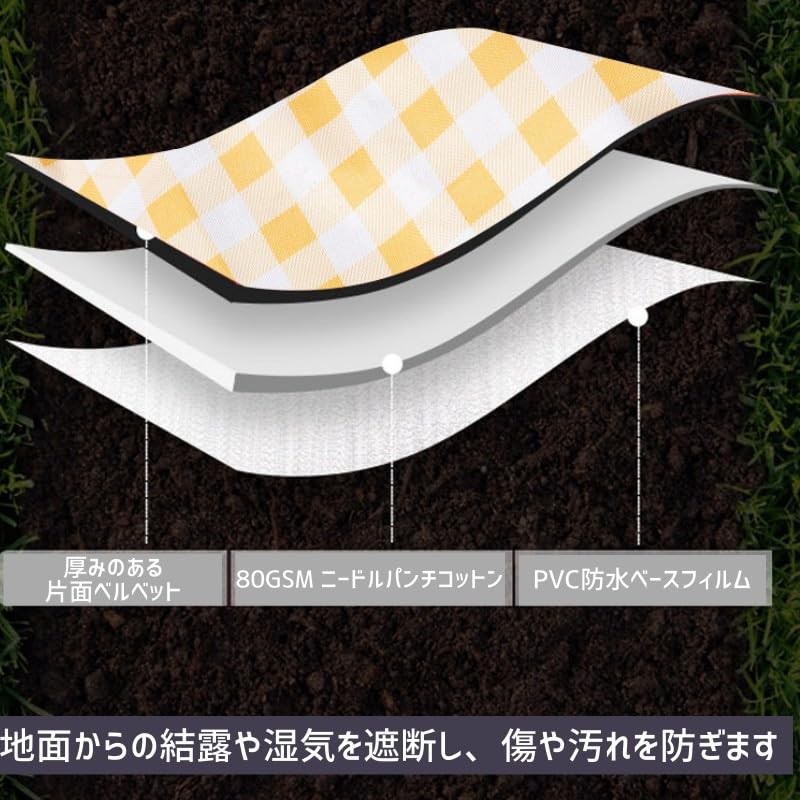 Leisure Sheet, Picnic Sheet, Mat, Large, Compact, Foldable, Washable, Waterproof,