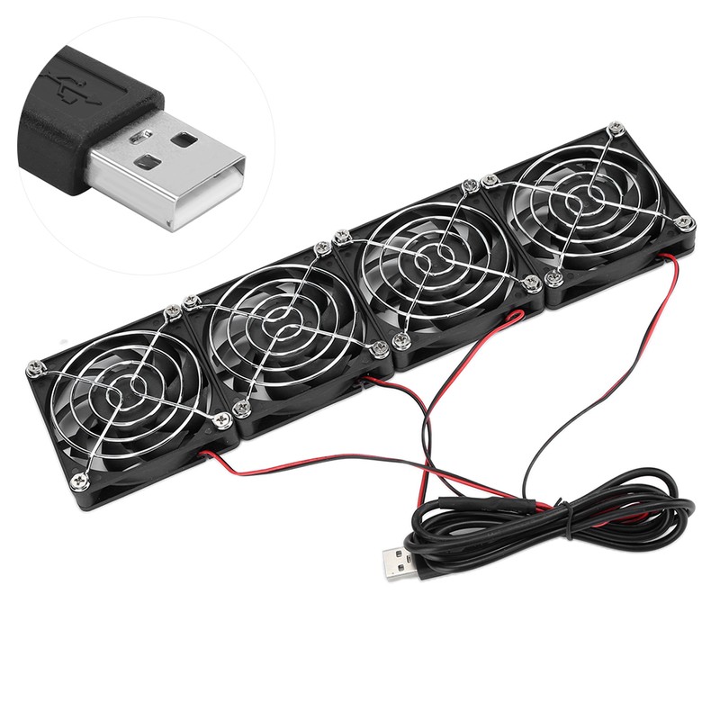 Router Cooling Fans 5V USB Power Heat Sink ABS for