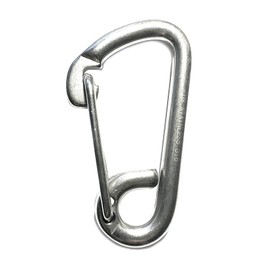 2 Pieces Stainless Steel 316 Spring Hook Carabiner 5/16" Marine Grade Safety Clip