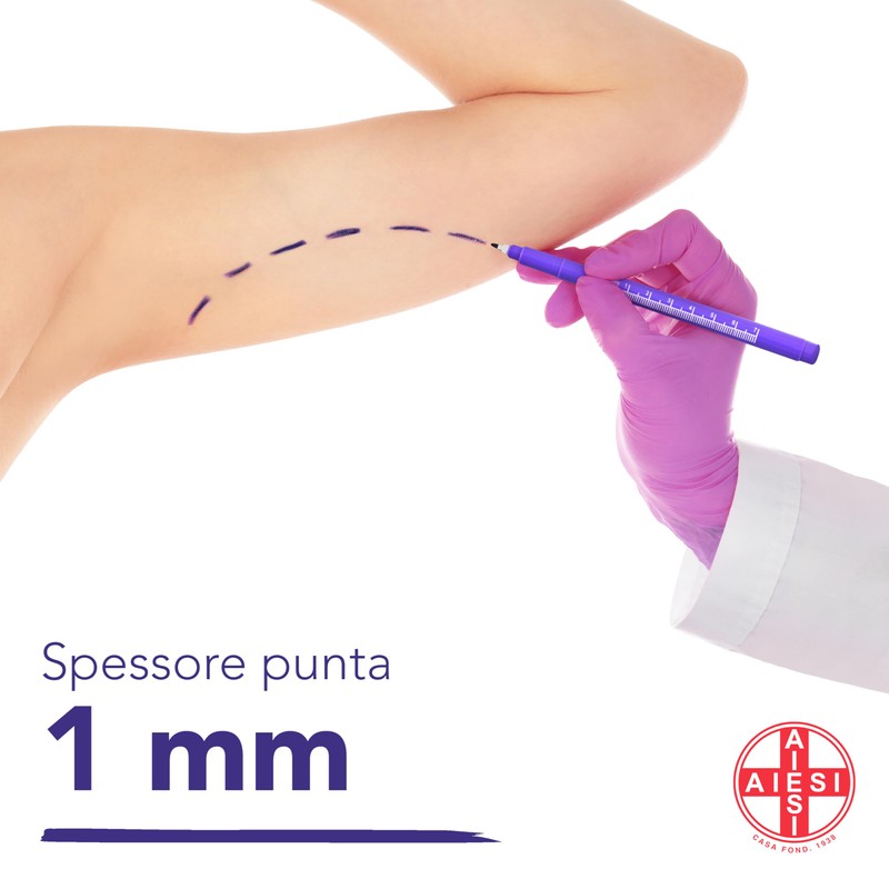 AIESI® Hospimark Dermography Pen for Skin with Standard Tip with