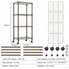 MZG 1000 lbs 3-Shelf Adjustable Heavy Duty Steel Wire Rack,