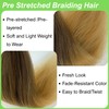 Marrone Bionda Treccia Capelli Pre Stretched Knotless Boho Treccia Capelli