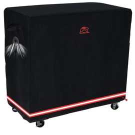 Turtle Life BBQ Grill Cover, 46 Inch Heavy Duty Waterproof Barbecue Gas Grill Covers for Flat Top Griddle, Anti-Fading Cover for Gas Grill, Black