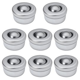 NAKUPENDA Ball Castors 8 Pieces Furniture Castors Small Ball Roller Bearing Wheels Bearing Universal Ball Bearing Castors Bearing Transfer Bearing (10 mm Height)