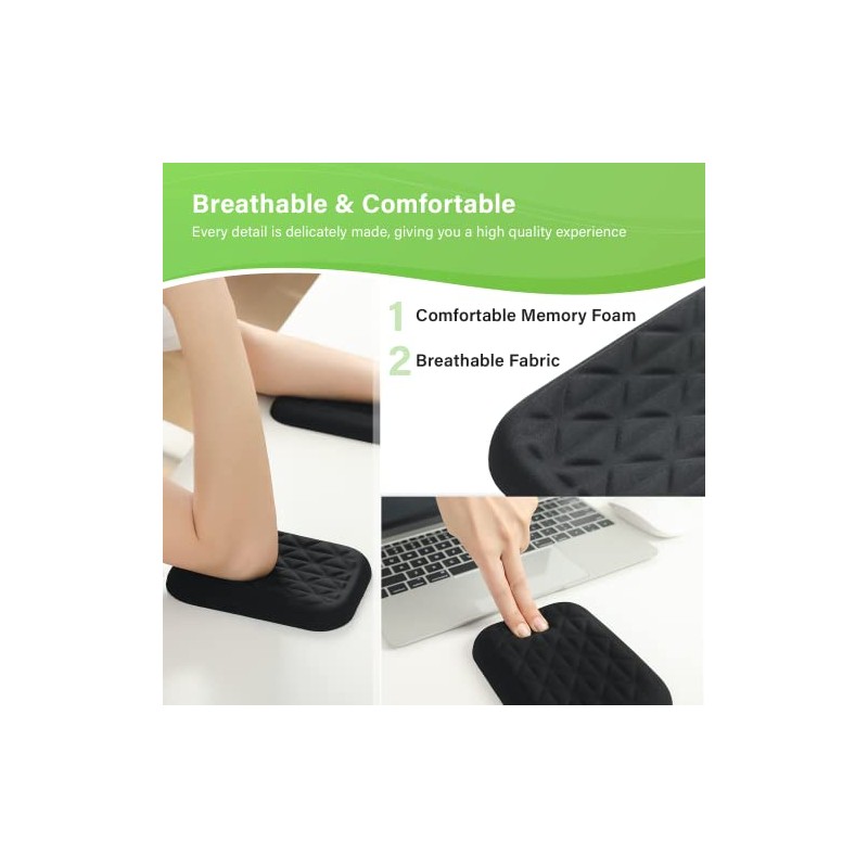 LargeLeaf - Almohadilla ergonómica para muñeca y codo para computadora