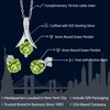Gem Stone King 925 Sterling Silver Green Peridot Pendant and