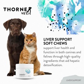 ThorneVET Liver Support – Liver Support for Small Animals: Dogs & Cats, 90 Soft Chews