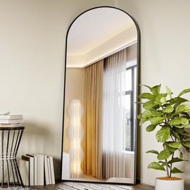 Koonmi Mirror Full Length 26x71 Inch, Arched Full Body Mirror, Free Standing Floor Mirror for Makeup and Dressing