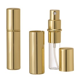 Riverrun Gold Purse Travel Perfume Atomizers Empty Refillable Spray Bottle 10ml .33 oz (Set of 6)