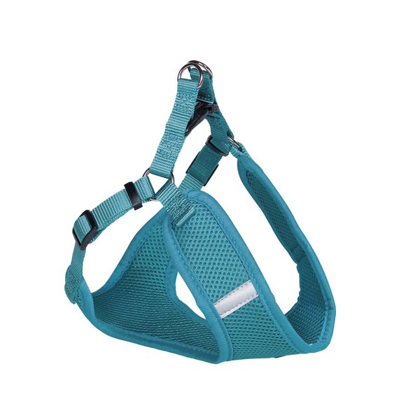 Nobby 80627-34 Mesh Harness with Reflective Stripe, Large, Turquoise