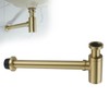 HAMOLER Round Bottle P-Trap 1 1/4 Adjustable Bathroom Basin Sink