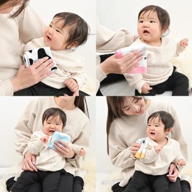 [ENTRAMBI] Imabari Towel, Baby Handkerchief, Soft, Textured, Baby Products, Boys, Girls, Kids, Made in Japan, Baby Shower Gift (Sheep Yellow)