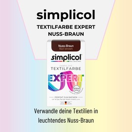 Simplicol Expert Textile Dye for Creative and Easy Dyeing - 18 Colours - Washing Machine & Manual Dyeing