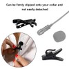 Microphone Tie Clip, Lapel Microphone Clip Replacement Kit, Lavalier Microphone