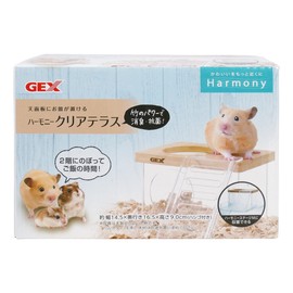 Gex GEX Harmony Clear Terrace, 2-story House, Top Plate Placement, Bamboo Power, Deodorizing, Antibacterial, For Hamsters and Small Animals