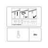 Gardinia 31552 Drehgleiter for Curtain Rods with Inner Chicago Series