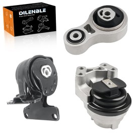 Engine Motor Mount & Trans Mount Replacement for Ford Edge 2011 2012 2013 2014 V6 3.5L, Edge 2011 2012 2013 2014 V6 3.7L, Engine Mount Set of 3 Replaces OE# A5342 A5605 A5425 3235 EM-4081 EM4081