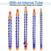 uxcell 4Pcs G3/8" Thread Flexible Water Oil Coolant Pipe Hose,