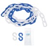 sourcing map Plastic Chain 10 FT/3.1 M, Safety Chain Blue