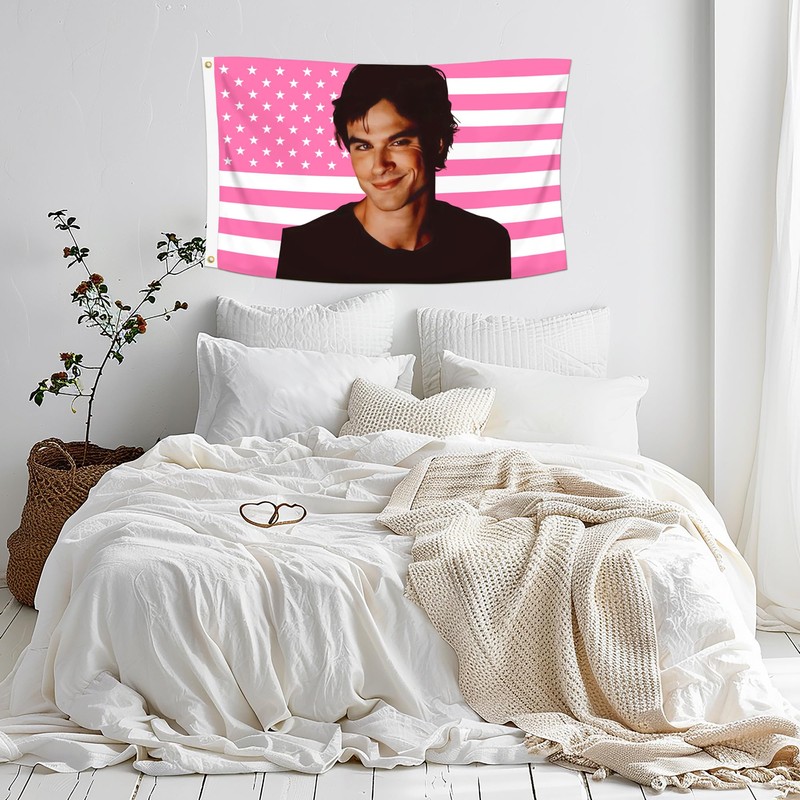 Shmbada 2x3 Ft Decorative Ian Somerhalder Flag Double Stitched with