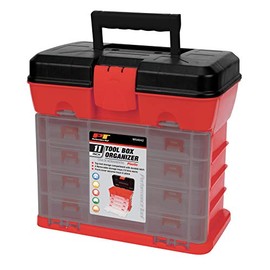Performance Tool W54042 Plastic Rack System Tool Box with 4 Organizers