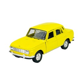 DROMADER Welly Wartburg 353 Saloon Yellow 1966-1989 Approx. 1/43 1/36-1/46 Metal Model Car Die Cast New in Box