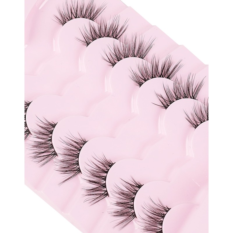 Onlyall Wispy Lashes Natural Flared False Eyelashes Fake Lashes WD-4