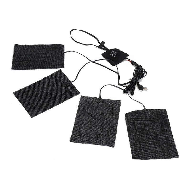 Clothing Electric Heating Pads Winter Camping Adjustable 3 Level Carbon