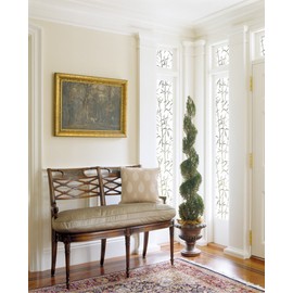 Brewster 99438 Bamboo Sidelight Adhesive Film, (11.75 by 78.74-Inch), White